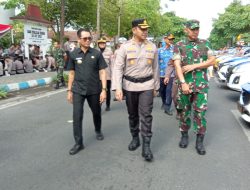 Polres Tulungagung Menggelar Apel Gelar Pasukan Operasi Mantap Brata 2023-2024