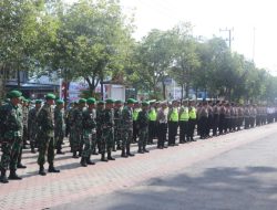 Dandim Dampingi Kapolres Tulungagung Pimpin Apel Gelar Pasukan Ops Mantap Brata 2023-2024