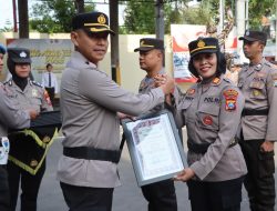 Kinerja Dinilai Baik, Kapolsek Karangrejo Terima Penghargaan dari Kapolres Tulungagung