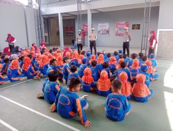 Pengenalan Budaya Tertib Lalu Lintas Sejak Dini, Satlantas Polres Tulungagung Laksanakan Kegiatan Polisi Sahabat Anak