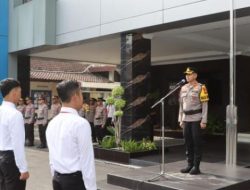 Wakpolres Tulungagung Ingatkan Anggenda Kamtibmas Kedepan Pengamanan Hari Raya Saat Apel Pagi