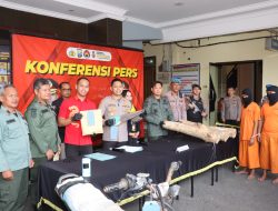 Polres Tulungagung Berhasil Ungkap Kasus Ilegal loging Hutan lindung Petak 7a1 Desa Pakisrejo Kecamatan Tanggunggunung