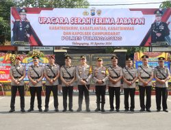 Kapolres Tulungagung Pimpin Sertijab Kasat Lantas, Kasat Reskrim dan 2 Kapolsek Jajaran