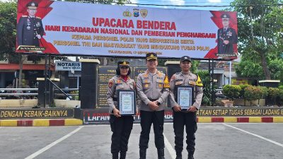 Kapolsek Karangrejo, Terima Penghargaan dari Kapolres Tulungagung