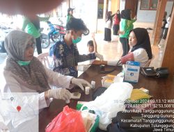 Pemdes Tanggunggunung Menggelar Kegiatan Posbindu Cek Kesehatan dan Senam Bersama Ibu-Ibu