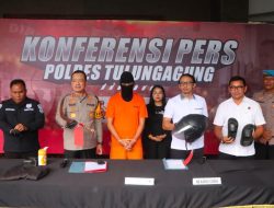 Polres Tulungagung Menggelar Konferensi Pers Pengungkapan Kasus Pencurian Disertai Ancaman Kekerasan Dengan Senjata Tajam