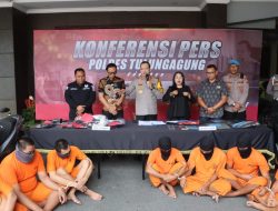 Polres Tulungagung Gelar Konferensi Pers Ungkap Kasus Penganiayaan Secara Bersama-sama