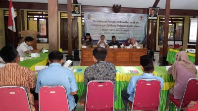 Dinas Lingkungan Hidup Menggelar Sosialisasi Pengendalian Kerusakan Lingkungan Melalui Rehabilitasi Lingkungan