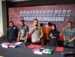 Polres Tulungagung Konferensi Pers Kasus Pemerkosaan Dan Pencabulan Disabilitas Tuna Rungu Tuna Wicara
