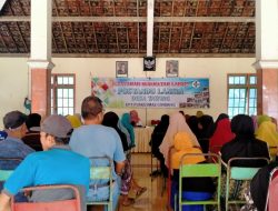 Pemerintah Desa Tawing Gelar Posyandu Lansia, 105 Warga Ikut Serta